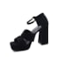 Sandália Salto Grosso Lu Rezende Feminino Preto