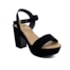 Sandalia Salto Grosso Lu Rezende Feminino Preto