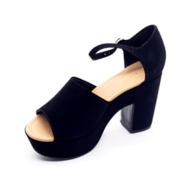 Sandália Salto Médio Bebecê Feminino Preto