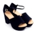 Sandália Salto Médio Bebecê Feminino Preto