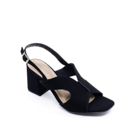 Sandália Salto Médio Beira Rio Feminina Preto