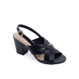 Sandália Salto Médio Beira Rio Feminino Preto