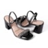 Sandalia Salto Medio Dakota Feminino Preto