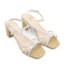 Sandália Salto Médio Lu Rezende Feminina Naturallis Off White