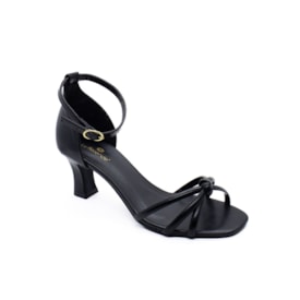 Sandália Salto Médio Lu Rezende Feminina Naturallis Preto
