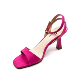 Sandália Salto Médio Lu Rezende Feminino Fucsia
