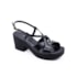 Sandália Salto Médio Lu Rezende Feminino Preto
