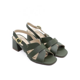 Sandália Salto Médio Modare Feminina Oliva Sandália Salto Médio Modare Feminina Oliva