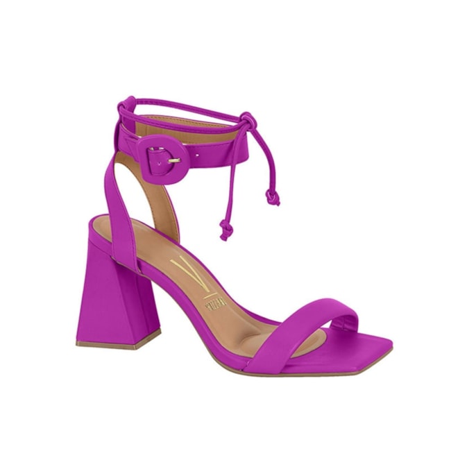 Sandália Salto Médio Vizzano Feminina Fucsia