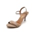 Sandália Salto Médio Vizzano Feminina Nude