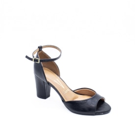 Sandália Salto Médio Vizzano Feminino Preto