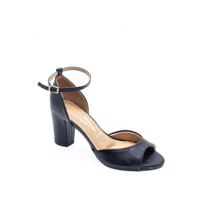 Sandália Salto Médio Vizzano Feminino Preto