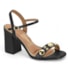 Sandalia Salto Médio Vizzano Feminino Preto