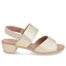 Sandália Salto Usaflex Feminino Ouro Light Sandália Salto Usaflex Feminino Ouro Light