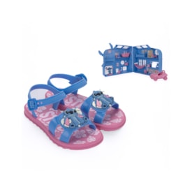 Sandália Stitch Grendene Feminina Infantil Rosa