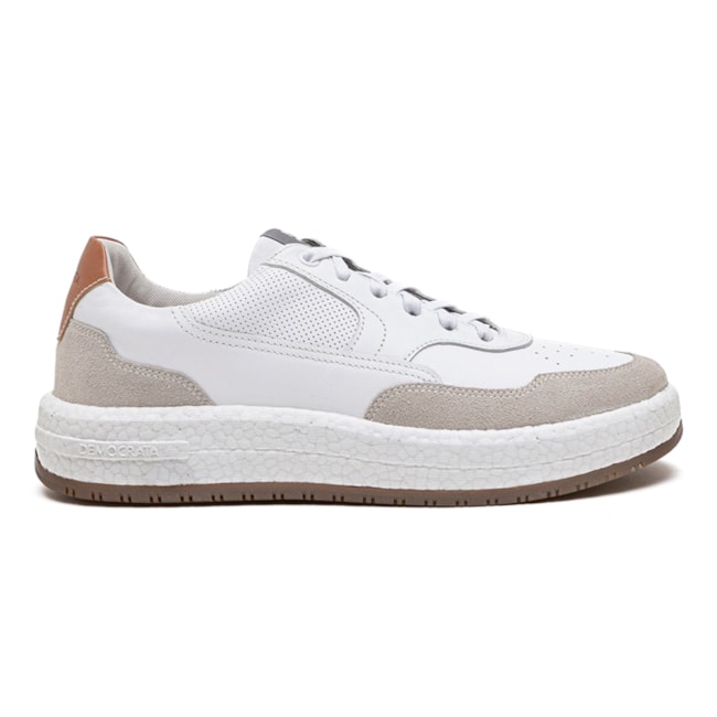 Sapatênis Casual Democrata Masculino Off White