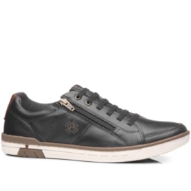 Sapatênis Couro Pegada Masculino Preto