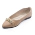 Sapatilha Bico Fino Beira Rio Feminina Nude