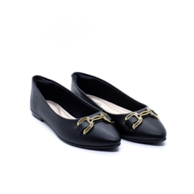 Sapatilha Bico Fino Beira Rio Feminina Preto