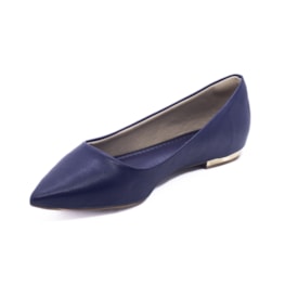 Sapatilha Bico Fino Lu Rezende Feminina Navy