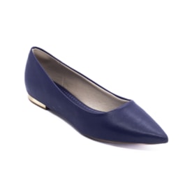 Sapatilha Bico Fino Lu Rezende Feminina Navy