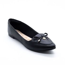 Sapatilha Bico Fino Moleca Femina Preto
