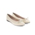 Sapatilha Bico Fino Moleca Feminino Creme