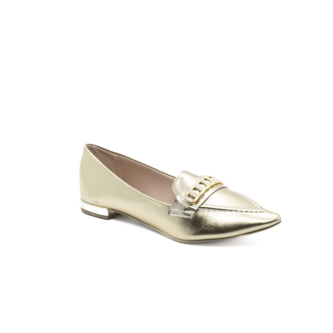 Sapatilha Bico Fino Sua Cia Feminino Ouro Light