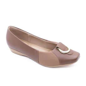 Sapatilha Bico Fino Usaflex Feminino Canela