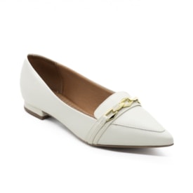 Sapatilha Bico Fino Vizzano Feminino Branco Off