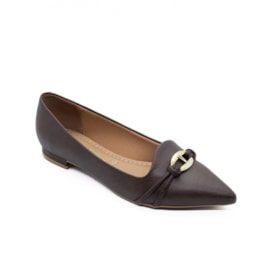 Sapatilha Bico Fino Vizzano Feminino Chocolate