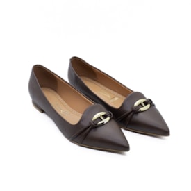 Sapatilha Bico Fino Vizzano Feminino Chocolate