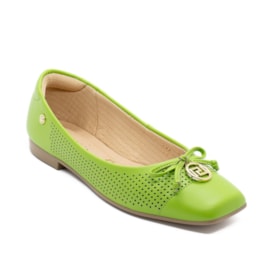 Sapatilha Bico Redondo Lu Rezende Feminino Citronela