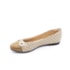 Sapatilha Bico Redondo Lu Rezende Feminino Cream