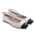 Sapatilha Bico Redondo Moleca Feminina Branco Off