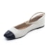 Sapatilha Bico Redondo Moleca Feminina Branco Off