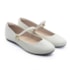 Sapatilha Bico Redondo Moleca Feminina Branco Off