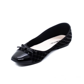 Sapatilha Bico Redondo Moleca Feminina Preto