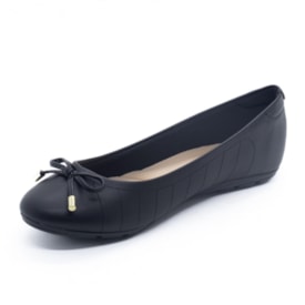 Sapatilha Bico Redondo Moleca Feminina Preto