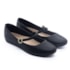 Sapatilha Bico Redondo Moleca Feminina Preto