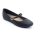Sapatilha Bico Redondo Moleca Feminina Preto