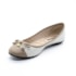 Sapatilha Bico Redondo Moleca Feminino Branco Off