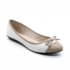 Sapatilha Bico Redondo Moleca Feminino Branco Off
