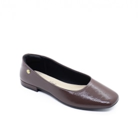 Sapatilha Bico Redondo Moleca Feminino Chocolate