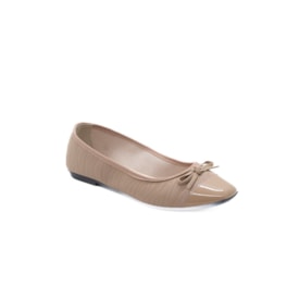 Sapatilha Bico Redondo Moleca Feminino Nude
