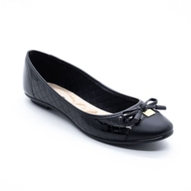 Sapatilha Bico Redondo Moleca Feminino Preto