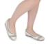 Sapatilha Bico Redondo Piccadilly Feminino Off White