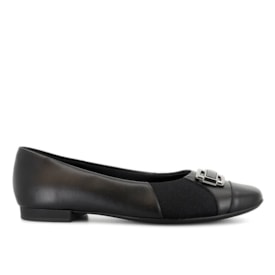 Sapatilha Bico Redondo Usaflex Feminina Preto
