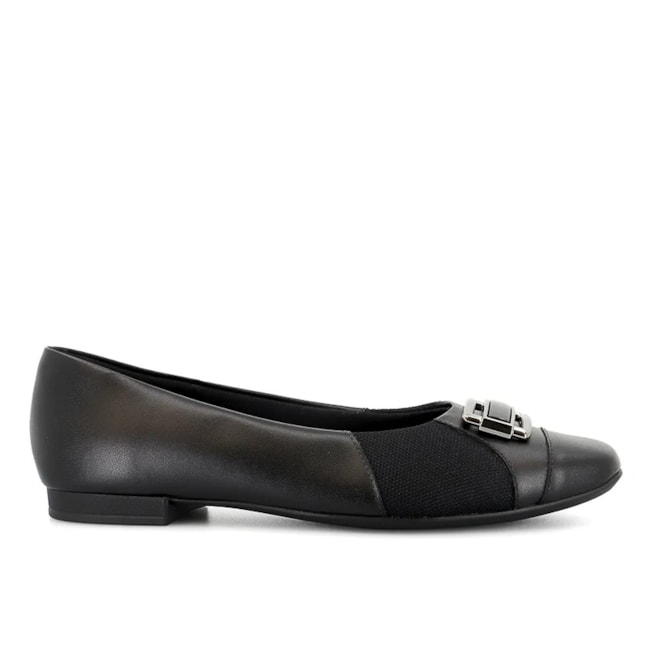 Sapatilha Bico Redondo Usaflex Feminina Preto