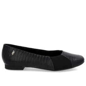 Sapatilha Bico Redondo Usaflex Feminina Preto